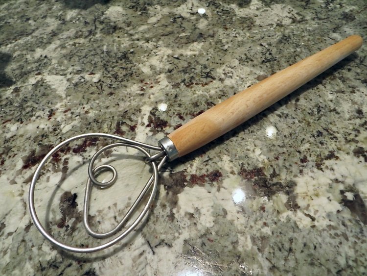 dough whisk - a great tool to avoid the baking fail of overbeating