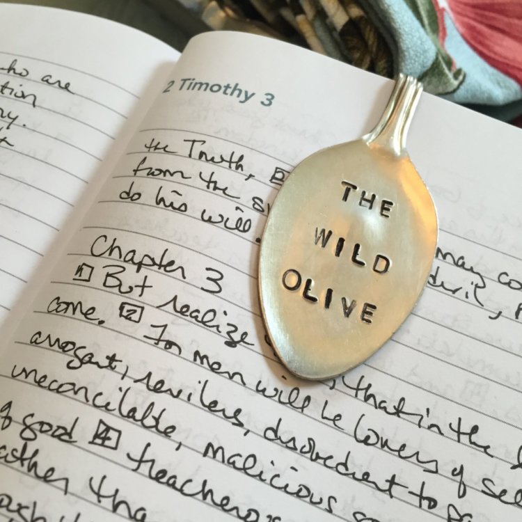 Silver Wild Olive Bookmark