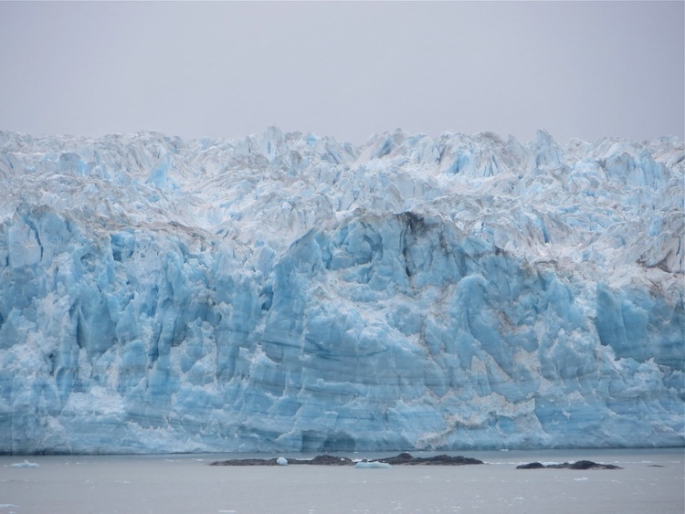 Closeup of Hubbard Glacier