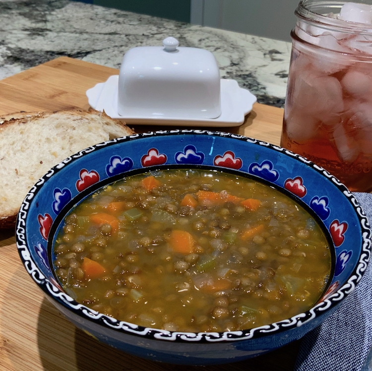 Lentil Soup with Vegetables | Comfort Food | Healthy Soups | Cooking with Pantry Staples