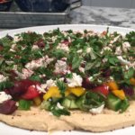 Greek Salad Hummus | Healthy Appetizers | Greek Salad