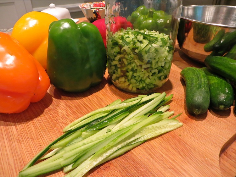 Ingredients for homemade relish