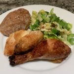 Rotisserie Chicken Dinner | Celery Salad with Walnuts and Parmesan