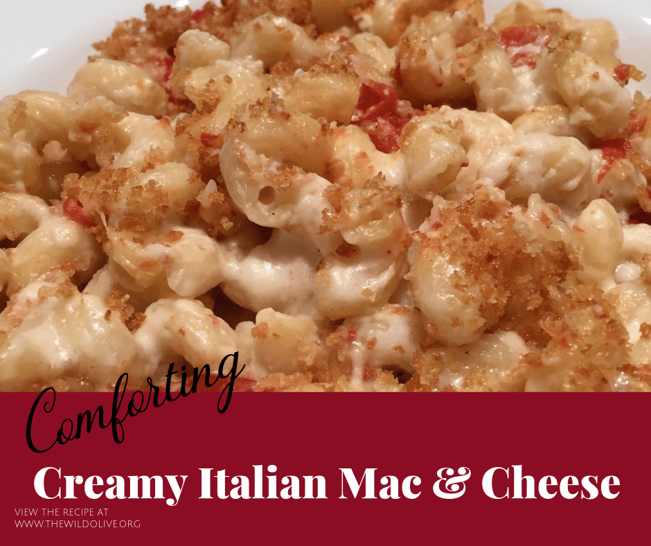 FB image for creamy Italian Mac and Cheese