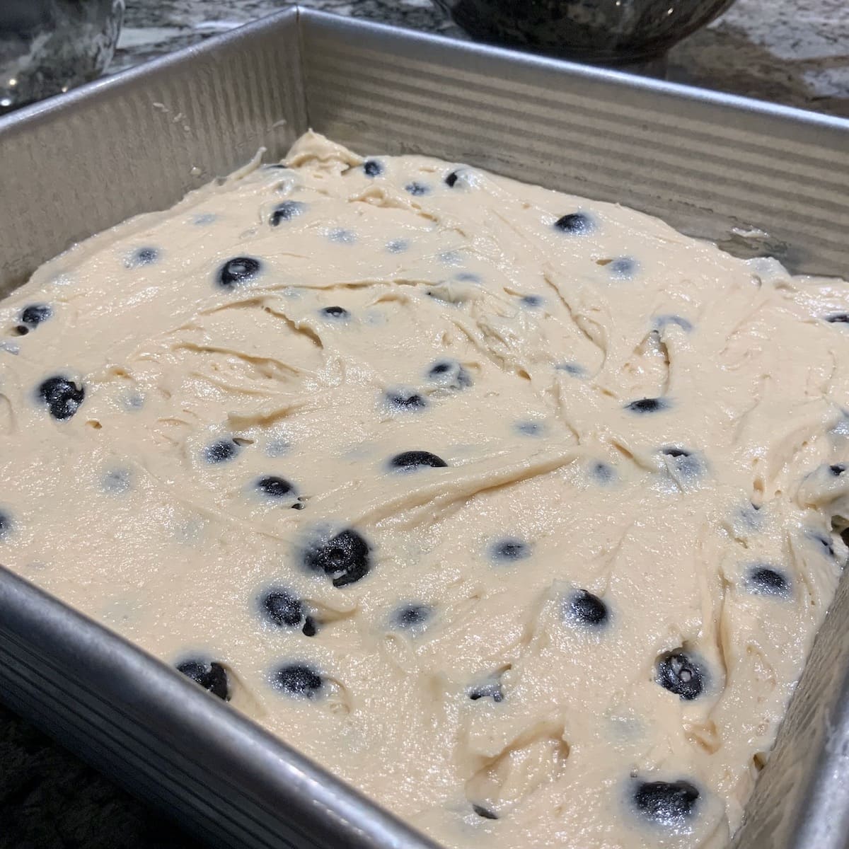 Blueberry Crumb Cake Batter
