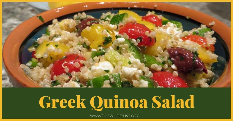 Greek Quinoa Salad - part of a summer recipe roundup