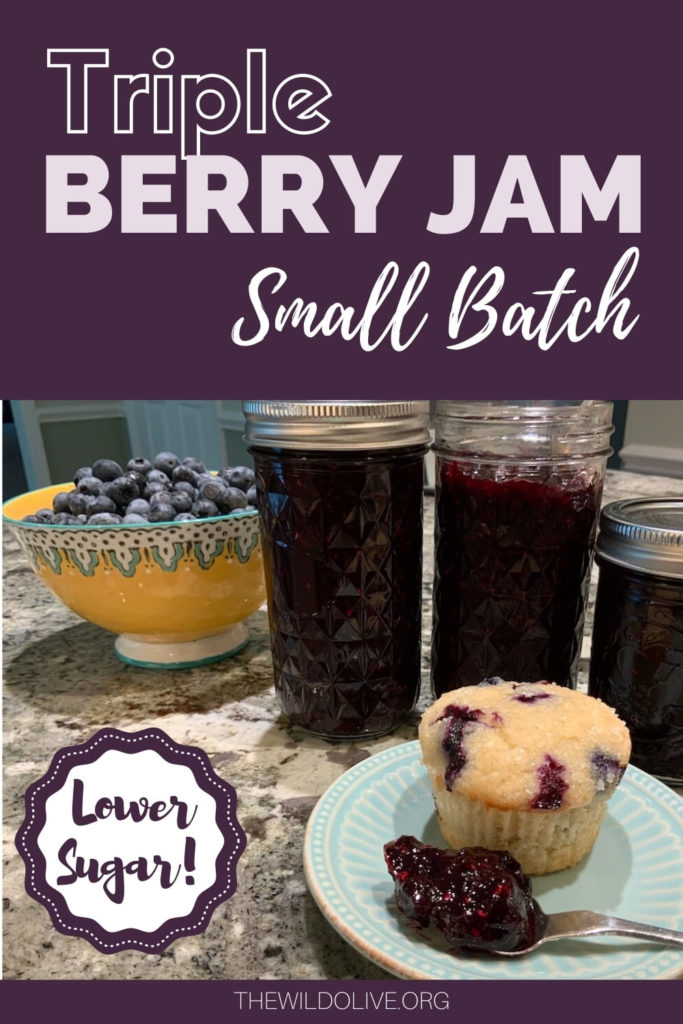 pinnable image for Triple Berry Jam recipe