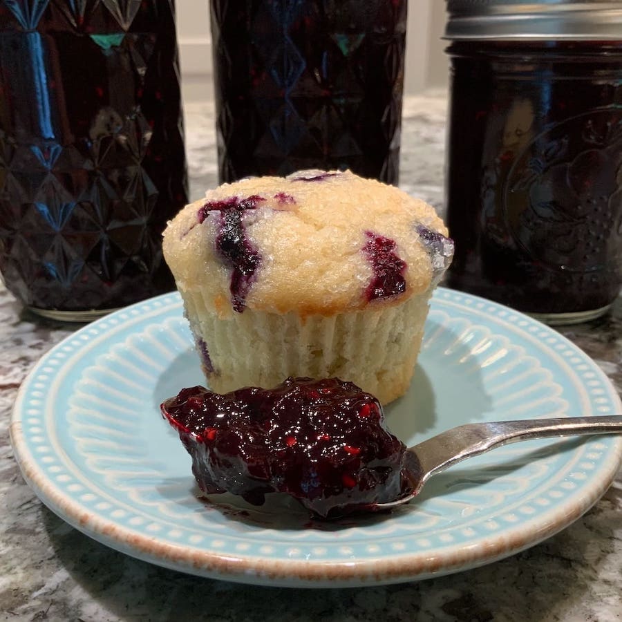 Triple Berry Jam | Mixed Berry Jam on a Spoon