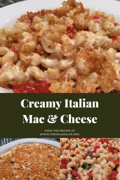 Pinnable image for Creamy Italian Mac and Cheese